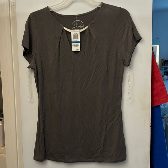 NWT INC shiny trim blouse/top - Picture 1 of 4